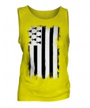 Brittany Grunge Flag Mens Vest