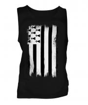Brittany Grunge Flag Mens Vest