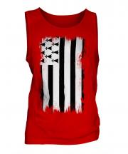 Brittany Grunge Flag Mens Vest