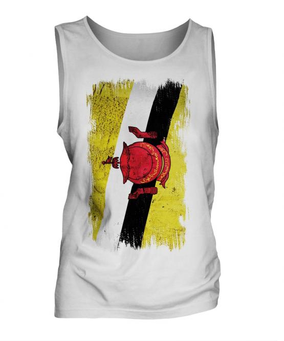 Brunei Grunge Flag Mens Vest