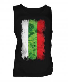 Bulgaria Grunge Flag Mens Vest
