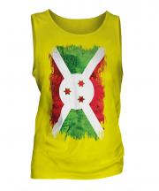Burundi Grunge Flag Mens Vest
