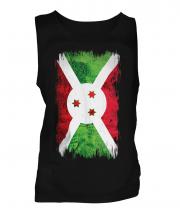 Burundi Grunge Flag Mens Vest