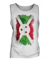 Burundi Grunge Flag Mens Vest