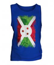 Burundi Grunge Flag Mens Vest
