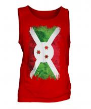 Burundi Grunge Flag Mens Vest