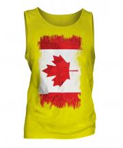 Canada Grunge Flag Mens Vest