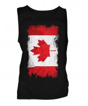 Canada Grunge Flag Mens Vest