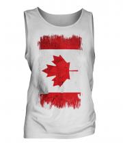 Canada Grunge Flag Mens Vest