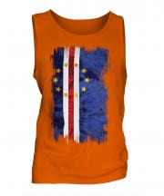 Cape Verde Grunge Flag Mens Vest