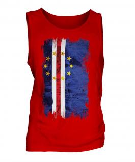 Cape Verde Grunge Flag Mens Vest