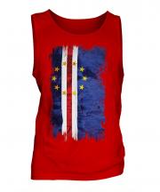 Cape Verde Grunge Flag Mens Vest
