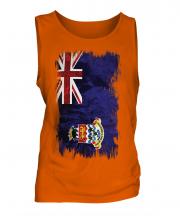 Cayman Islands Grunge Flag Mens Vest