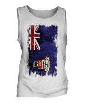 Cayman Islands Grunge Flag Mens Vest