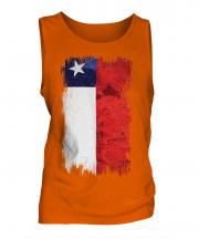 Chile Grunge Flag Mens Vest