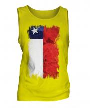 Chile Grunge Flag Mens Vest