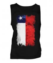 Chile Grunge Flag Mens Vest