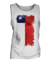 Chile Grunge Flag Mens Vest