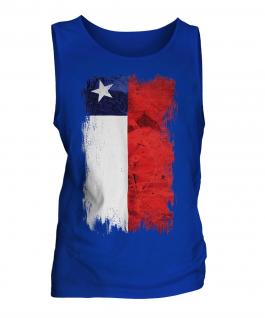 Chile Grunge Flag Mens Vest