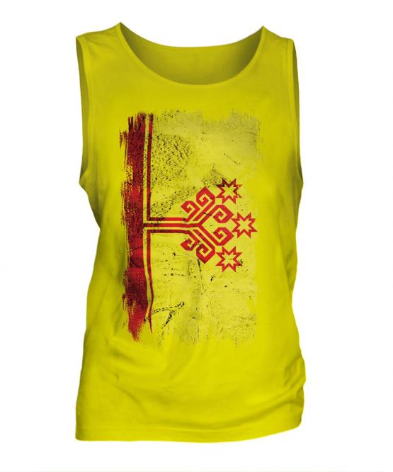 Chuvashia Grunge Flag Mens Vest