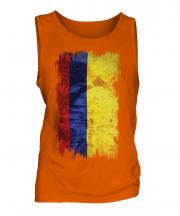 Colombia Grunge Flag Mens Vest