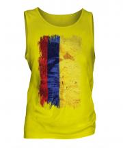 Colombia Grunge Flag Mens Vest