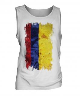 Colombia Grunge Flag Mens Vest