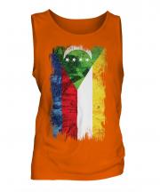 Comoros Grunge Flag Mens Vest