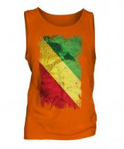 Congo Grunge Flag Mens Vest