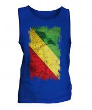 Congo Grunge Flag Mens Vest