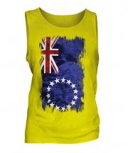 Cook Islands Grunge Flag Mens Vest