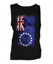 Cook Islands Grunge Flag Mens Vest