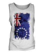 Cook Islands Grunge Flag Mens Vest