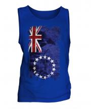 Cook Islands Grunge Flag Mens Vest