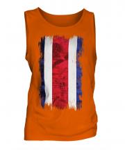 Costa Rica Grunge Flag Mens Vest