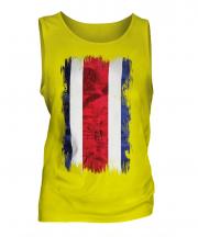 Costa Rica Grunge Flag Mens Vest