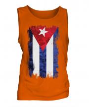 Cuba Grunge Flag Mens Vest