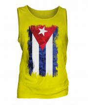 Cuba Grunge Flag Mens Vest