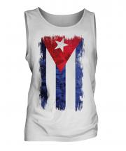 Cuba Grunge Flag Mens Vest