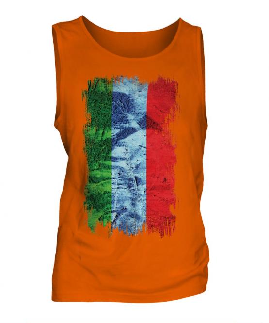 Dagestan Grunge Flag Mens Vest