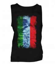 Dagestan Grunge Flag Mens Vest