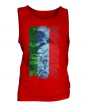 Dagestan Grunge Flag Mens Vest