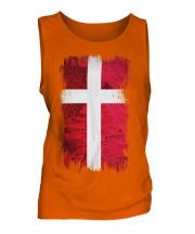 Denmark Grunge Flag Mens Vest