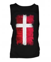 Denmark Grunge Flag Mens Vest