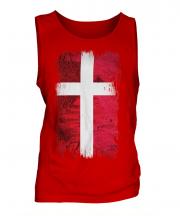 Denmark Grunge Flag Mens Vest