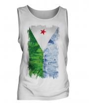 Djibouti Grunge Flag Mens Vest