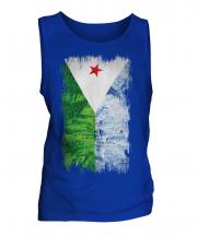Djibouti Grunge Flag Mens Vest