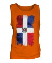 Dominican Republic Grunge Flag Mens Vest