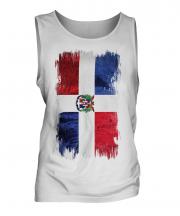Dominican Republic Grunge Flag Mens Vest