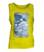 Micronesia Grunge Flag Mens Vest
